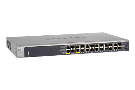 NETGEAR M4100-12GF Managed L2+ Gigabit Ethernet (10/100/1000) Power over Ethernet (PoE) Grey
