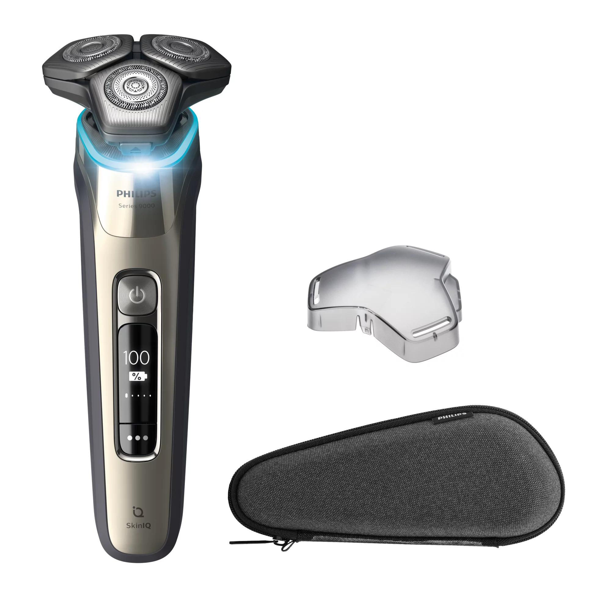 Philips SHAVER Series 9000 S9983/31 men's shaver Rotation shaver Trimmer Gold, Silver