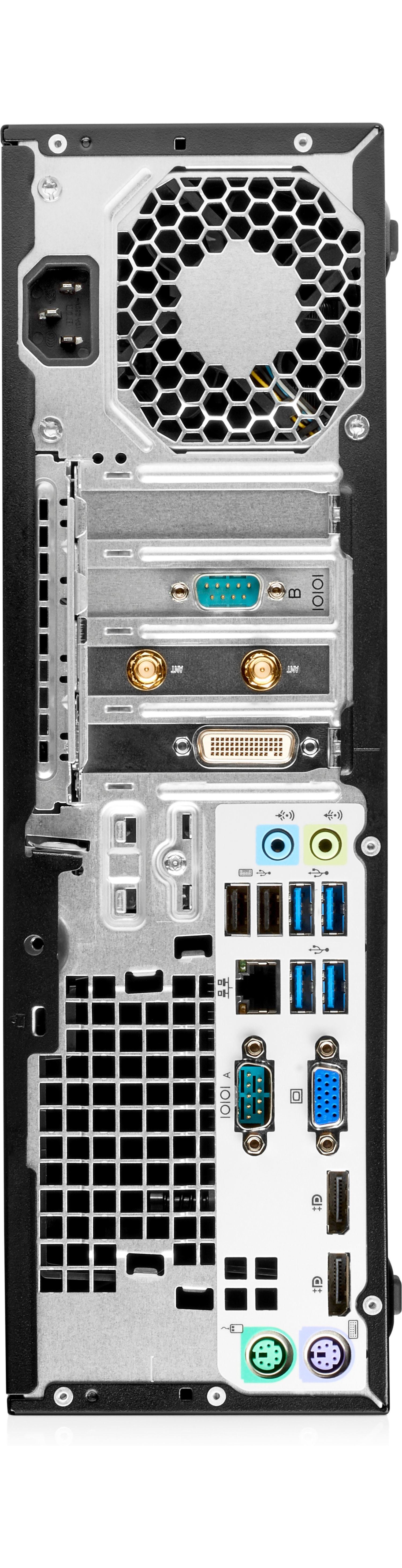 HP EliteDesk 705 G3 AMD Ryzen™ 3 PRO 1200 4 GB DDR4-SDRAM 500 GB HDD AMD Radeon R7 430 Windows 10 Pro SFF PC Black image 7
