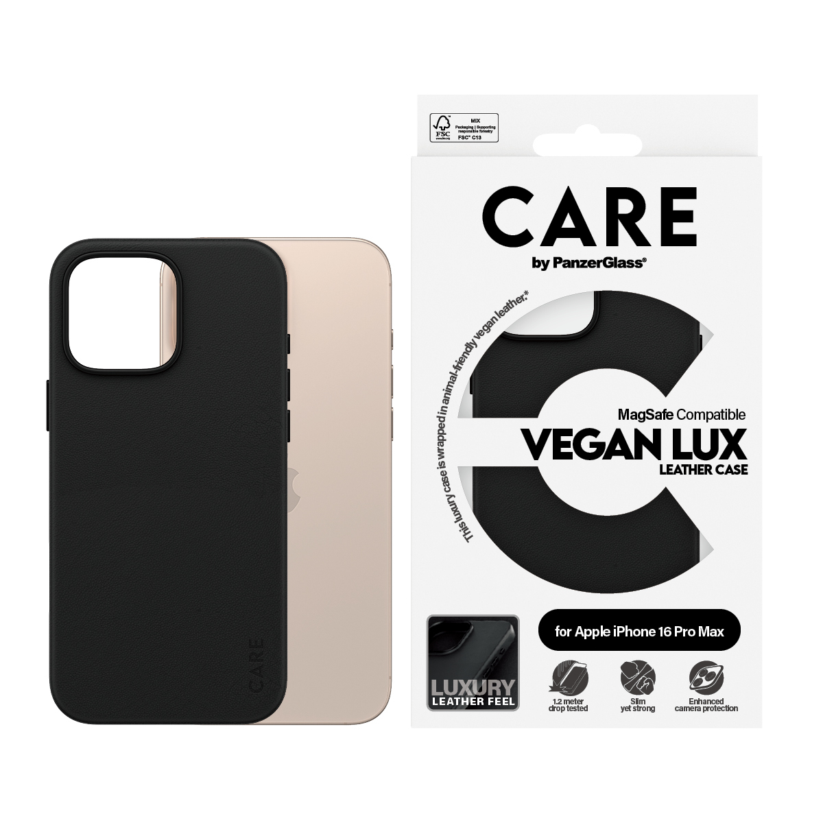PanzerGlass CARE™ by PanzerGlass® Urban Combat Vegan Leather Case iPhone 16 Pro Max – image 2