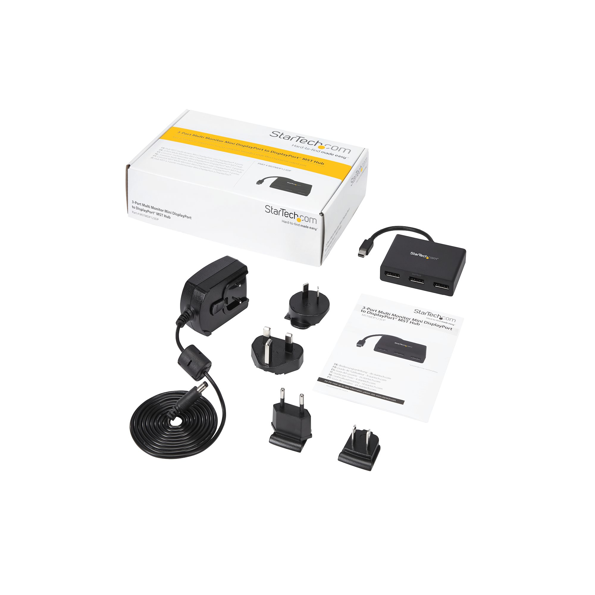 StarTech.com 3-Port Multi Monitor Adapter - Mini DisplayPort to DisplayPort MST Hub, Dual 4K – image 4