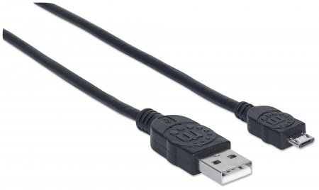 Resim Manhattan 306058 USB 2.0 A - Micro-B Kablo, 0.15m, Siyah