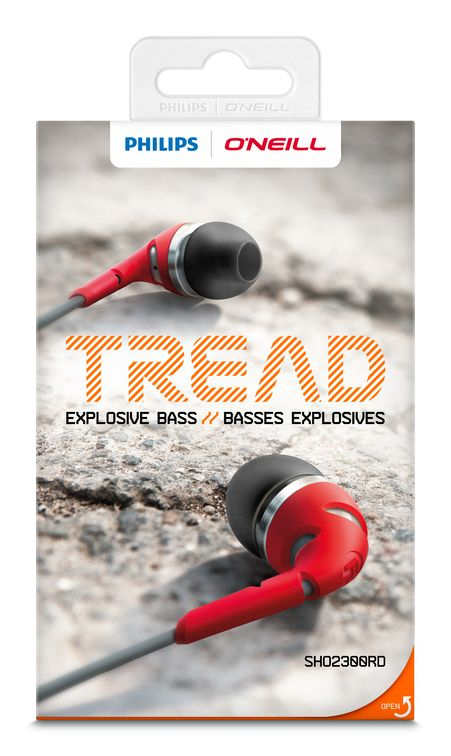 Philips O'Neill SHO2300RD/00 headphones/headset Wired In-ear Red – image 3