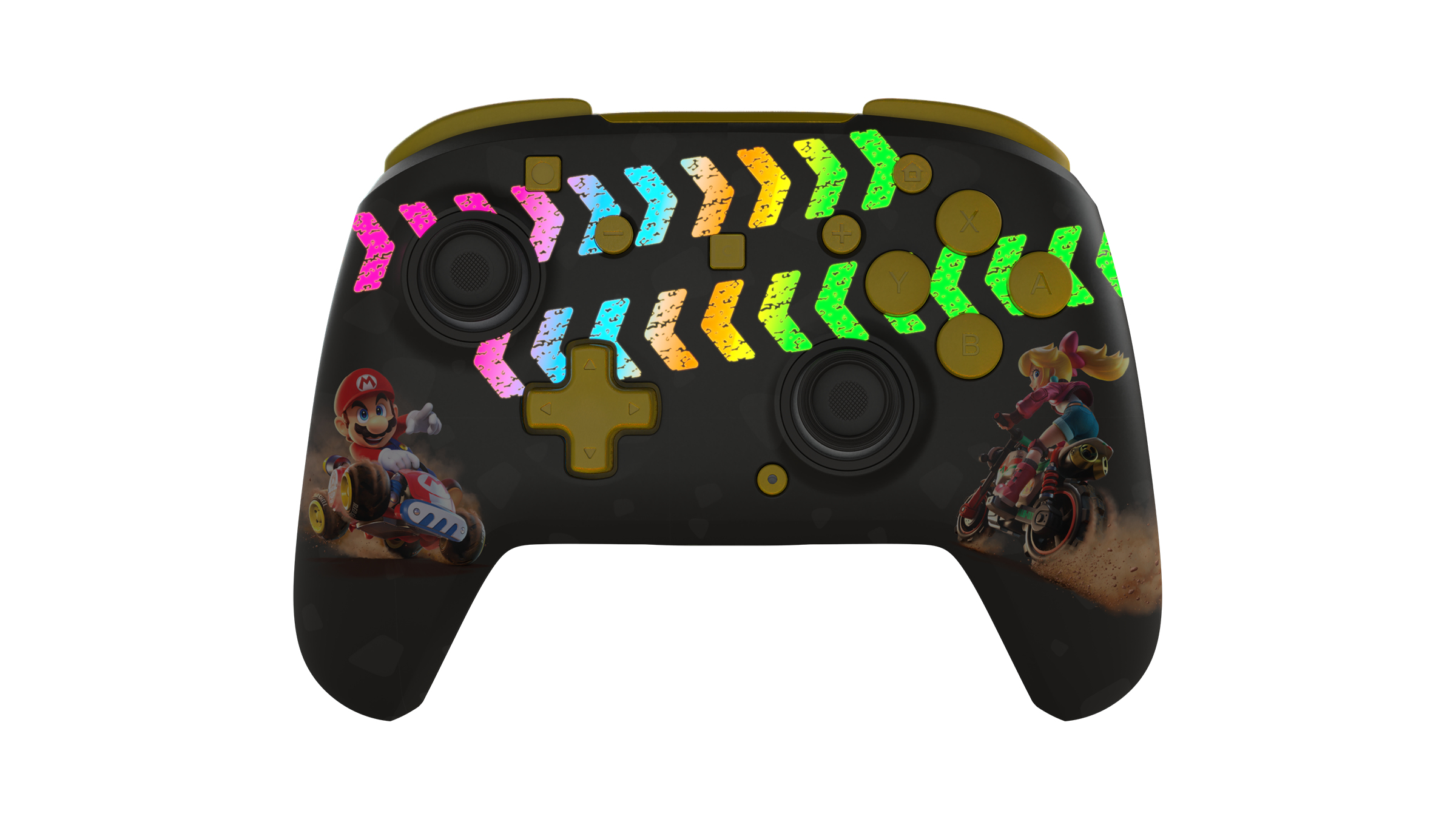 Turtle Beach Rematch - Mario Kart World manette sans fil sous licence officielle pour Nintendo Switch 2 et Nintendo Switch avec sticks TMR, RGB personnalisable et batterie rechargeable