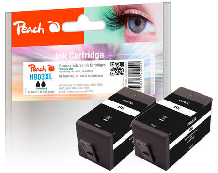 Peach PI300-763 ink cartridge 2 pc(s) Compatible High (XL) Yield Black