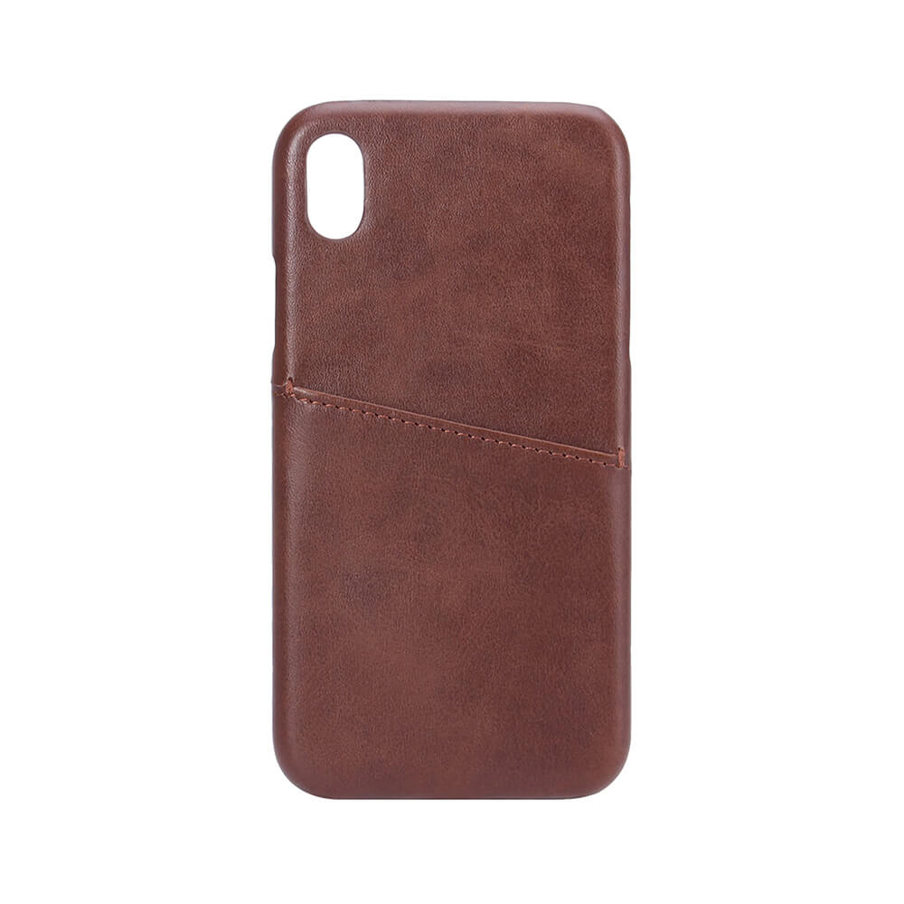 Onsala Mobilecover Brown iPhone XR Creditcard Pocket
