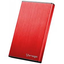 ENCLOSURE VORAGO DD 2.5 USB 2.0 SATA SOP. HASTA 2 TB ROJO HD HDD-201-ROJO - Código: HDD-201-ROJO | Compra en Guadalajara