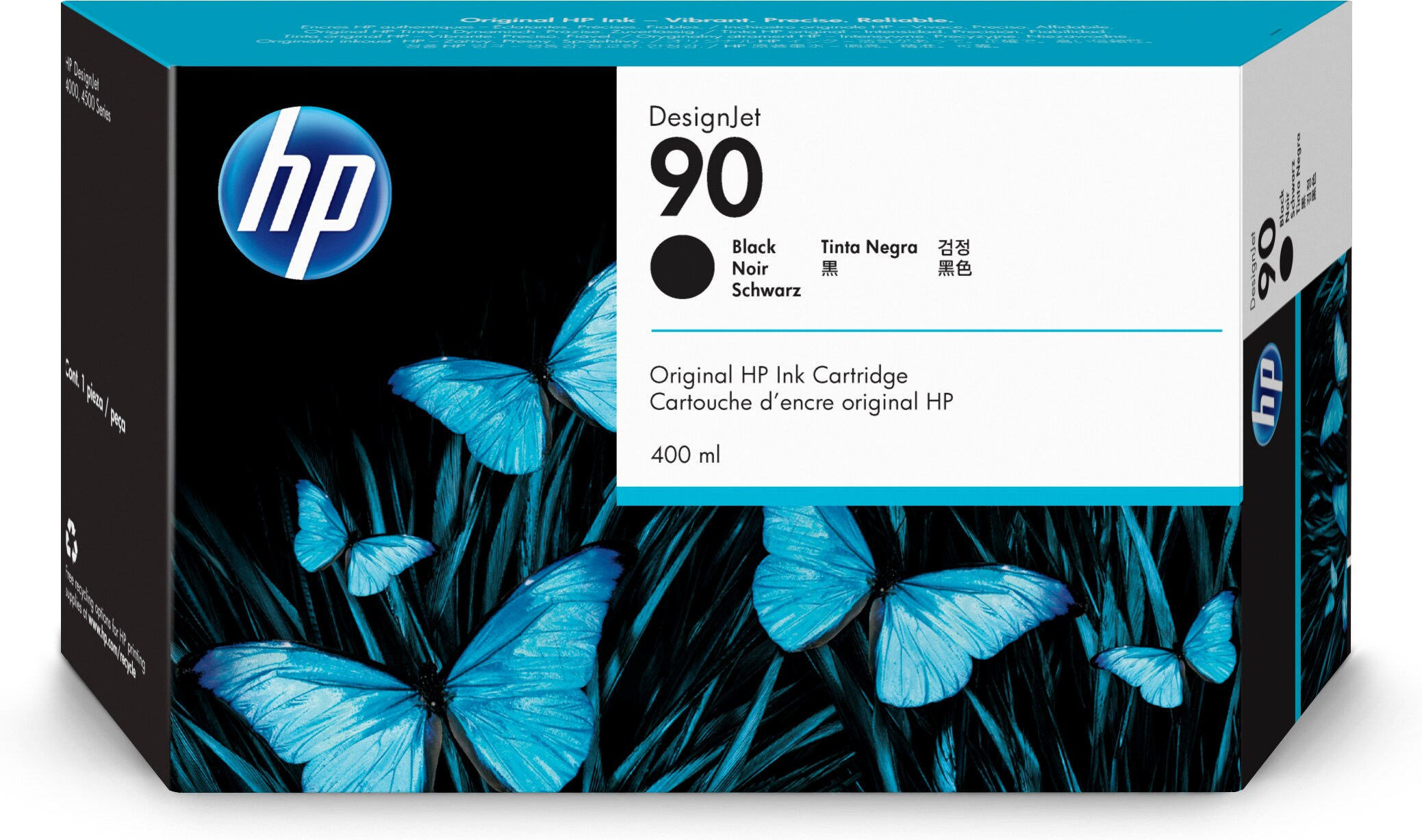 HP Cartuccia inchiostro nero DesignJet 90 400 ml