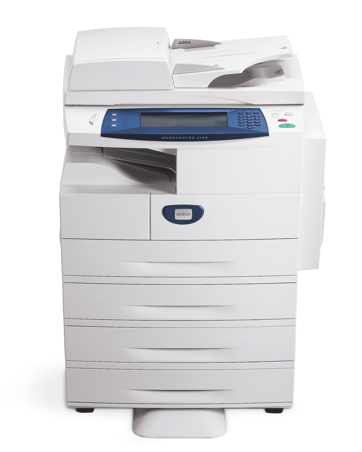 Xerox WorkCentre 4150, A4 Digital Copier, DADF, 43ppm, 4 x Paper Trays with Low Stand