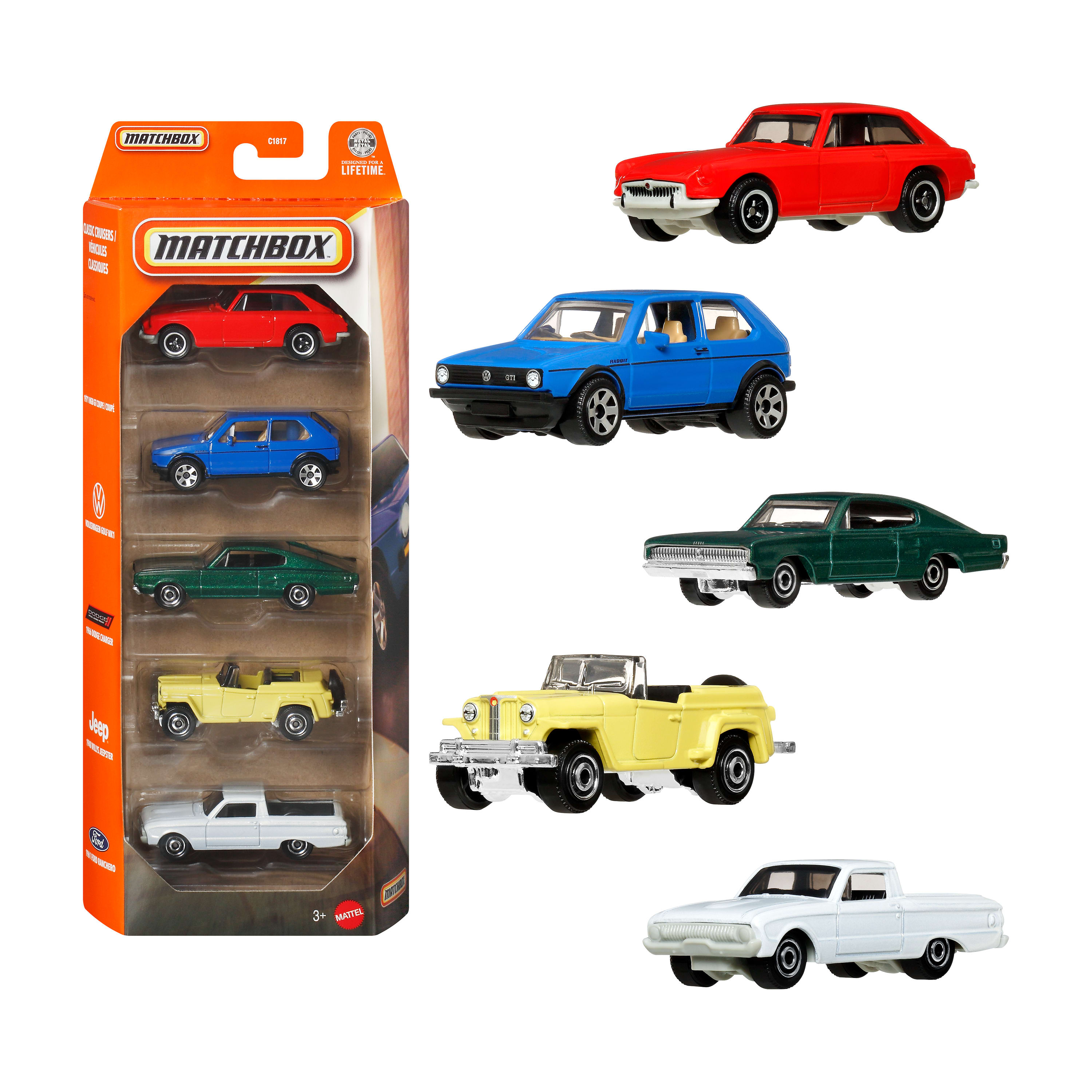 MATCHBOX 5er-Geschenkset Sortiment Spielzeugfahrzeug