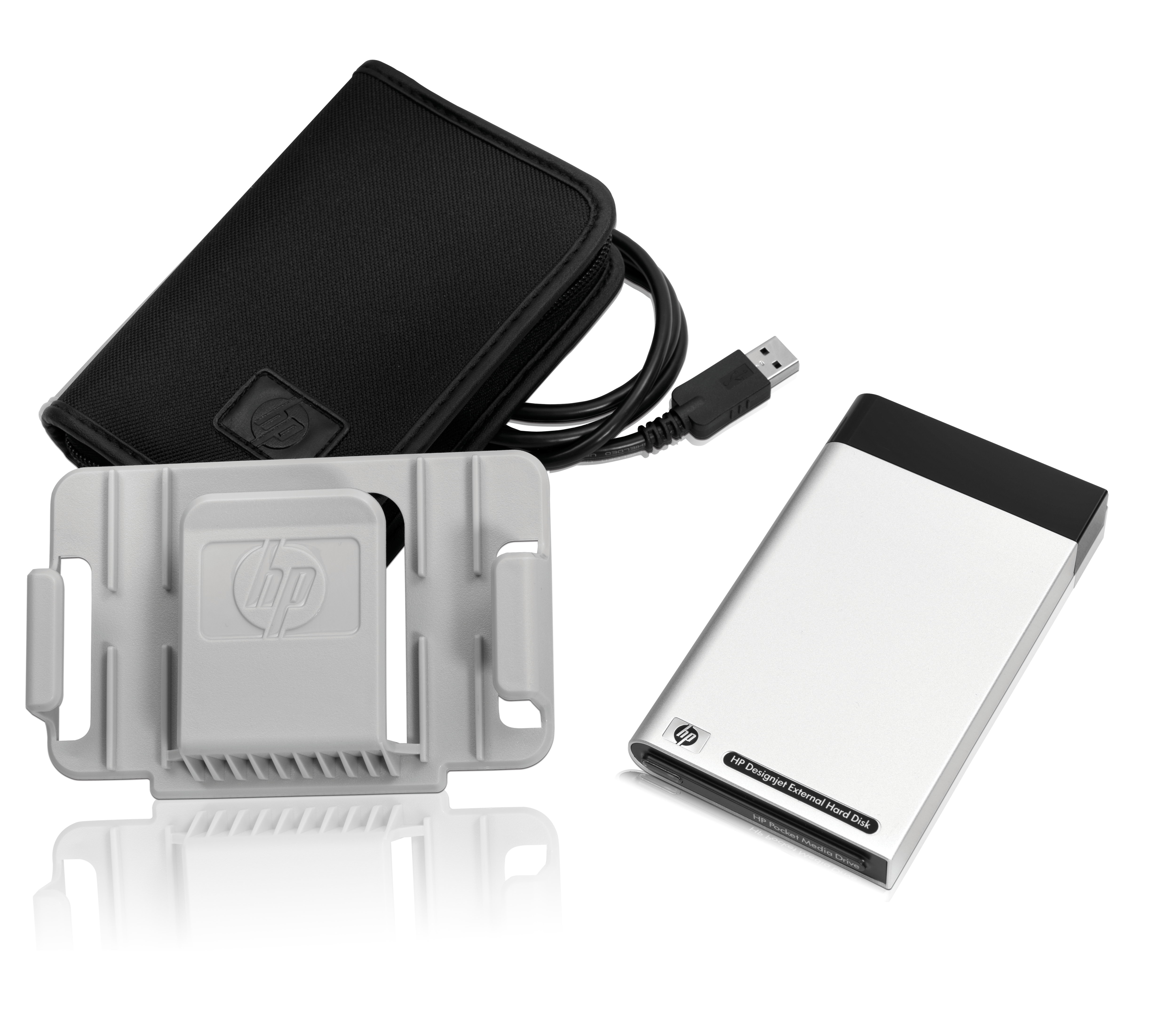 HP CN501A external hard drive 160 GB Black, Silver image 2