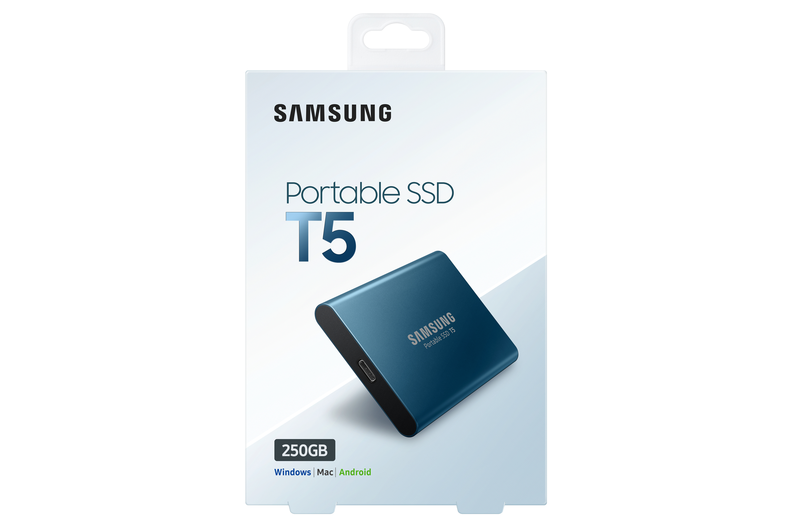 Samsung T5 250 GB USB Type-C 3.2 Gen 2 (3.1 Gen 2) Blue image 8