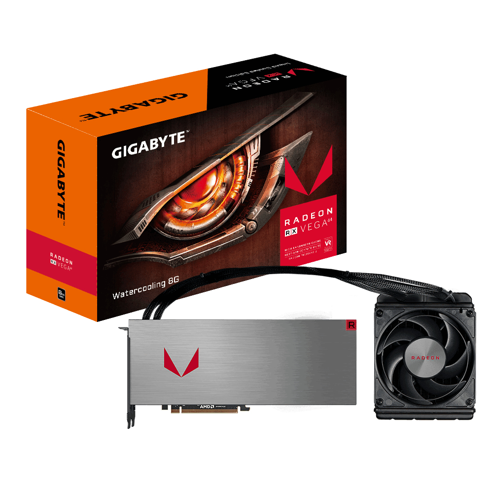 GIGABYTE GV-RXVEGA64X W-8GD-B graphics card AMD Radeon RX Vega 64 8 GB