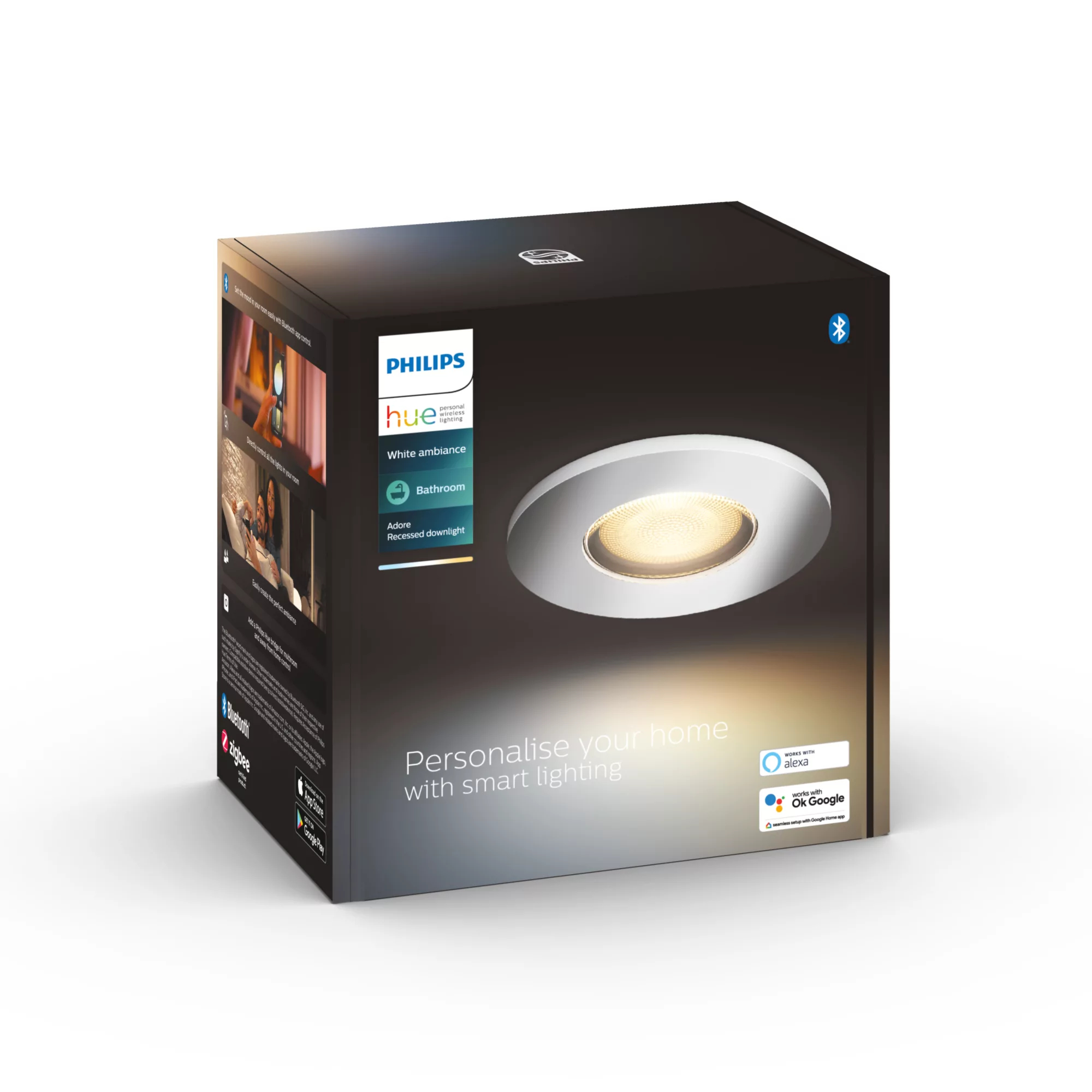 Philips by Signify Philips Hue White ambience Adore bathroom recessed downlight – image 3