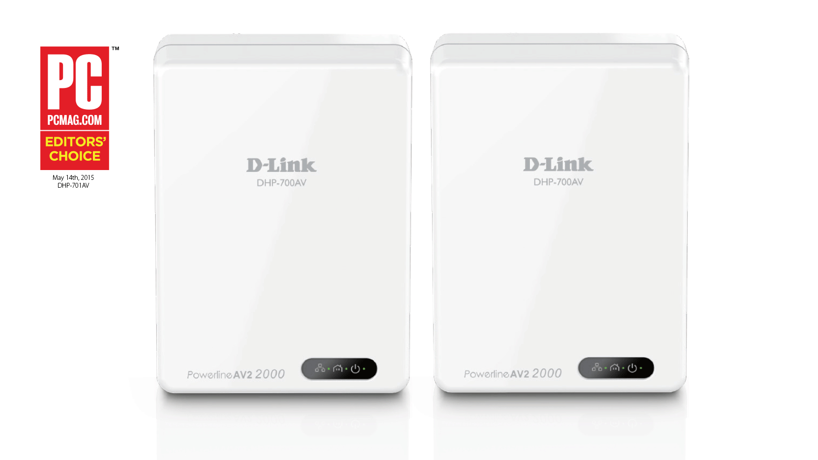 D-Link DHP-701AV/E PowerLine network adapter Ethernet LAN Wi-Fi White 2 pc(s)