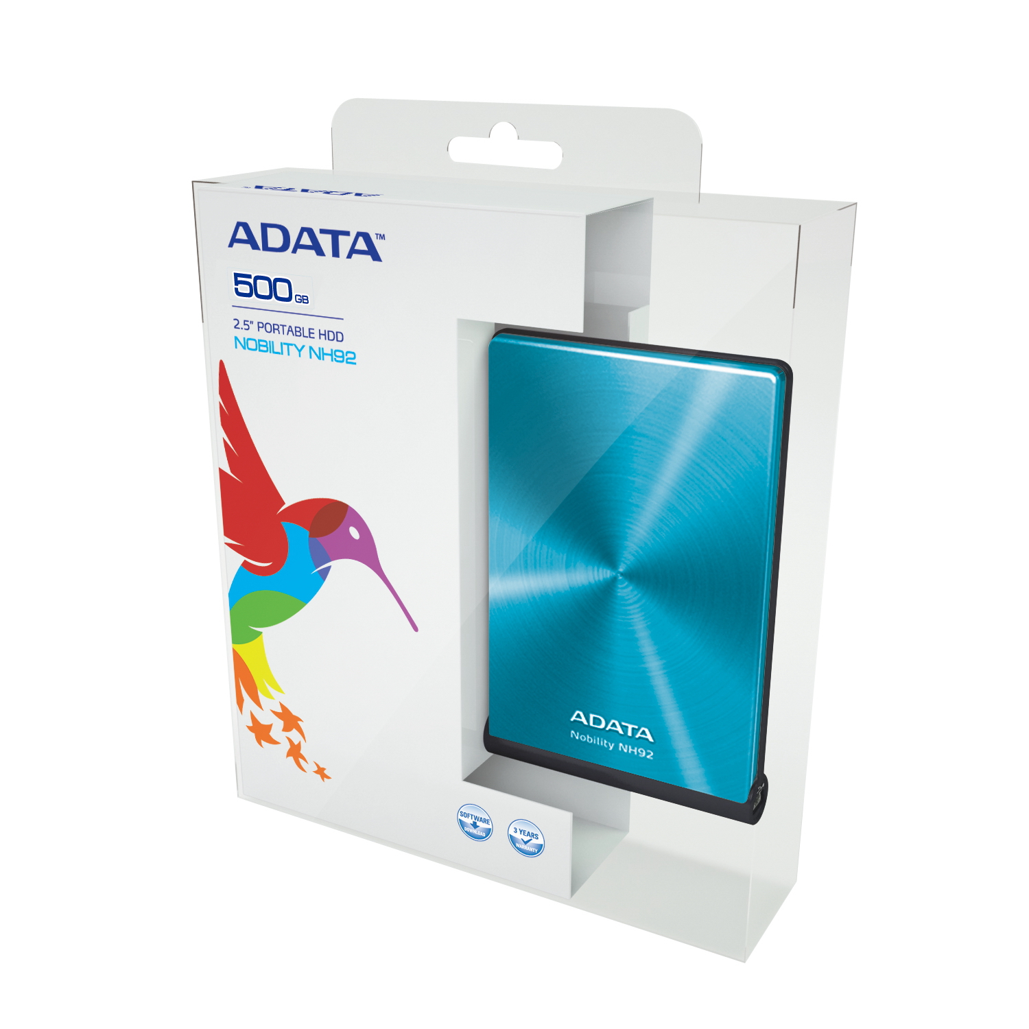 ADATA NH92 Portable 500GB external hard drive 5400 RPM 2.5″ USB 2.0 Blue image 3