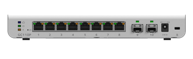NETGEAR 10-Port PoE Gigabit Ethernet Smart Switch (GC110P)