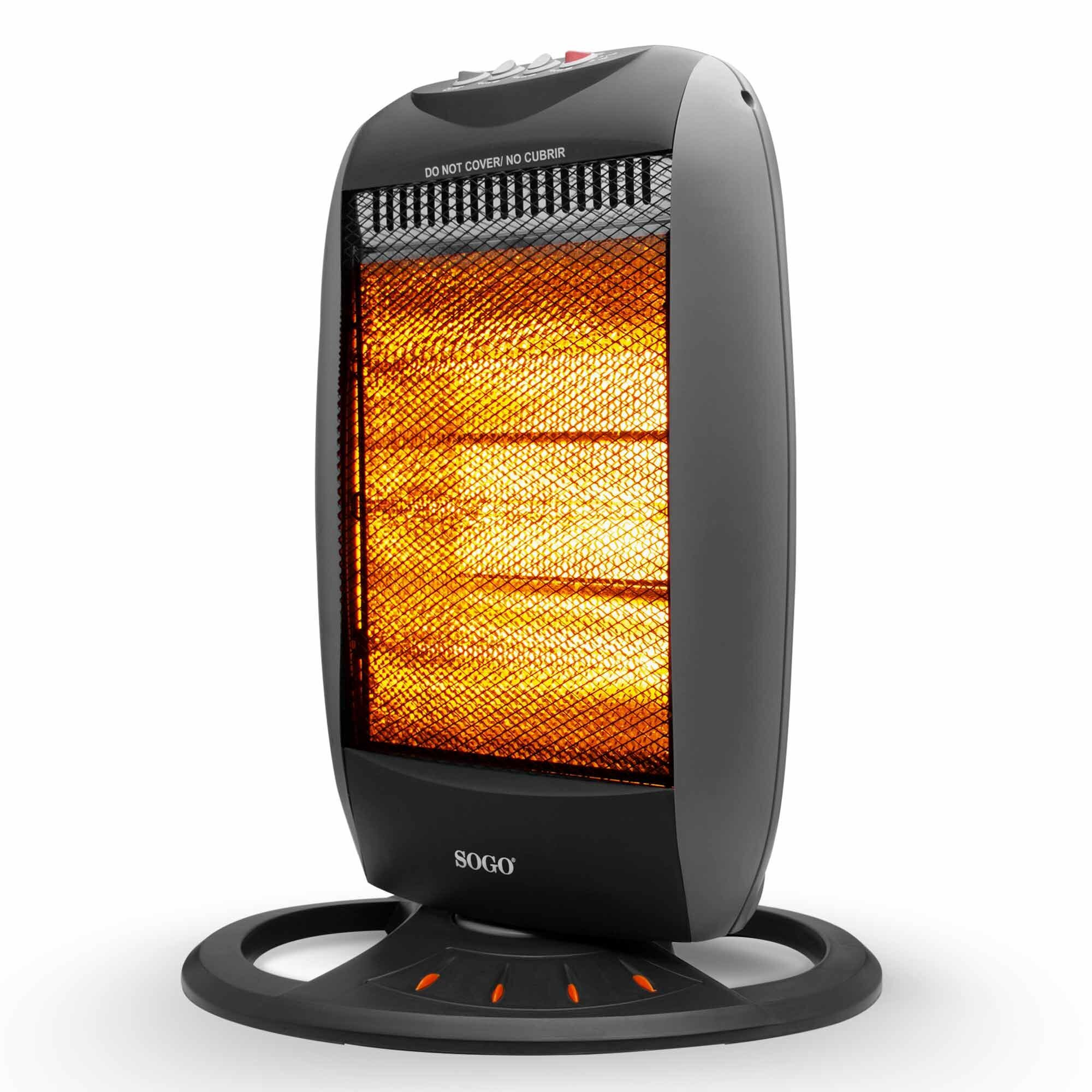 Sogo CAL-SS-18223 electric space heater Indoor Black, Grey – image 3
