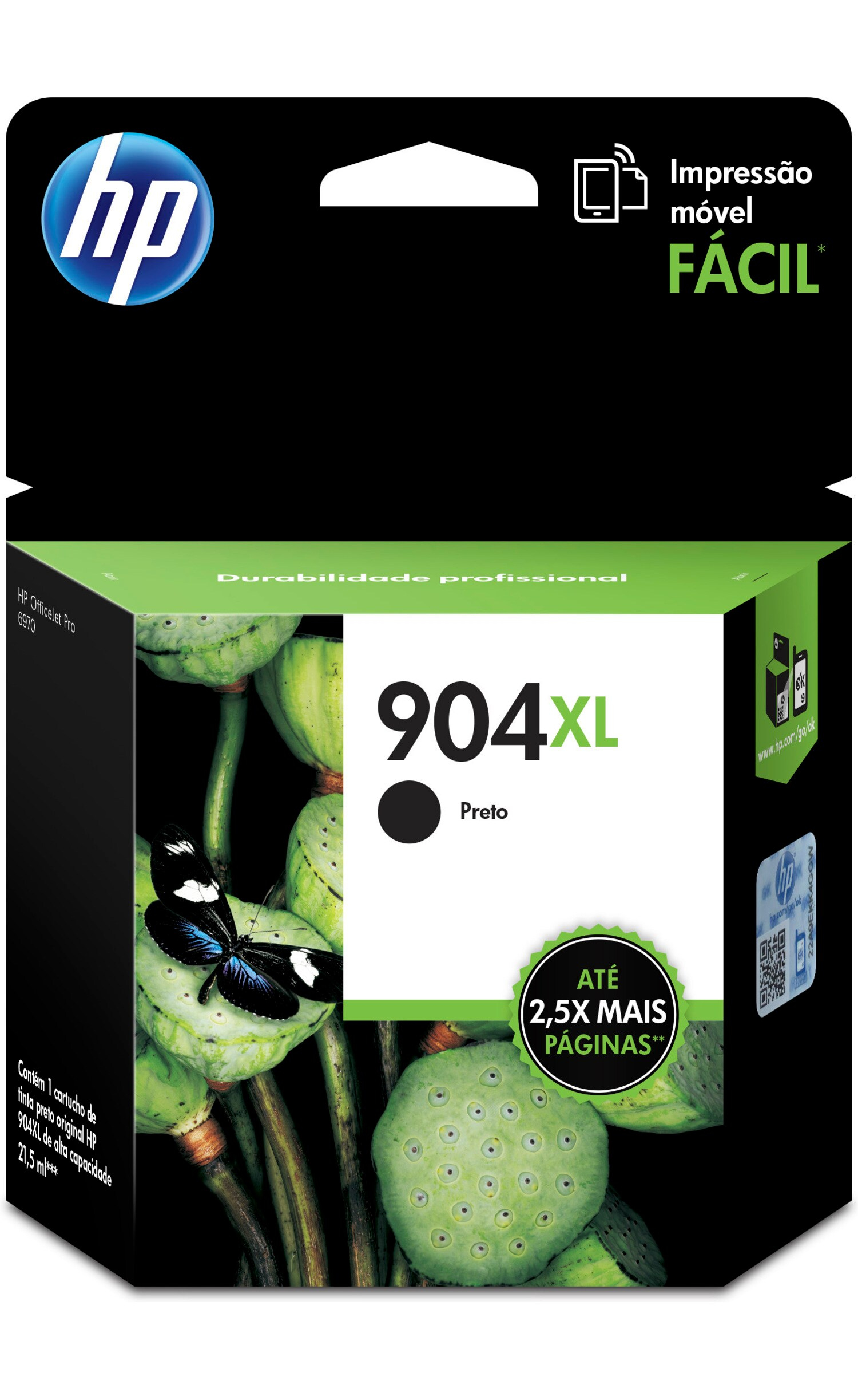 Cartucho De Tinta Hp 904Xl Negro Original (T6M16Al) - T6M16AL