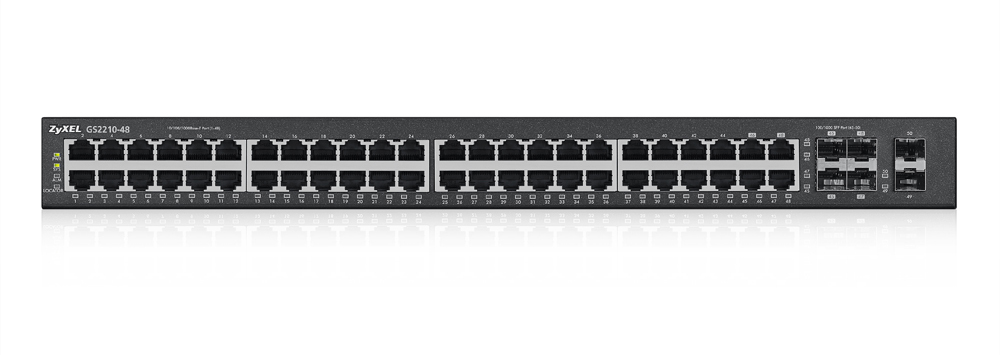 Zyxel GS2210-48 Managed L2 Gigabit Ethernet (10/100/1000) 1U Black – image 3