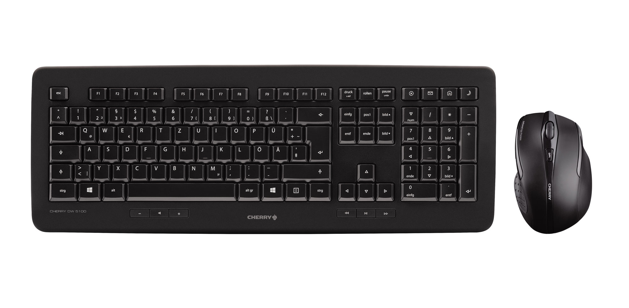 CHERRY DW 5100 tastiera Mouse incluso Universale RF Wireless Inglese US Nero