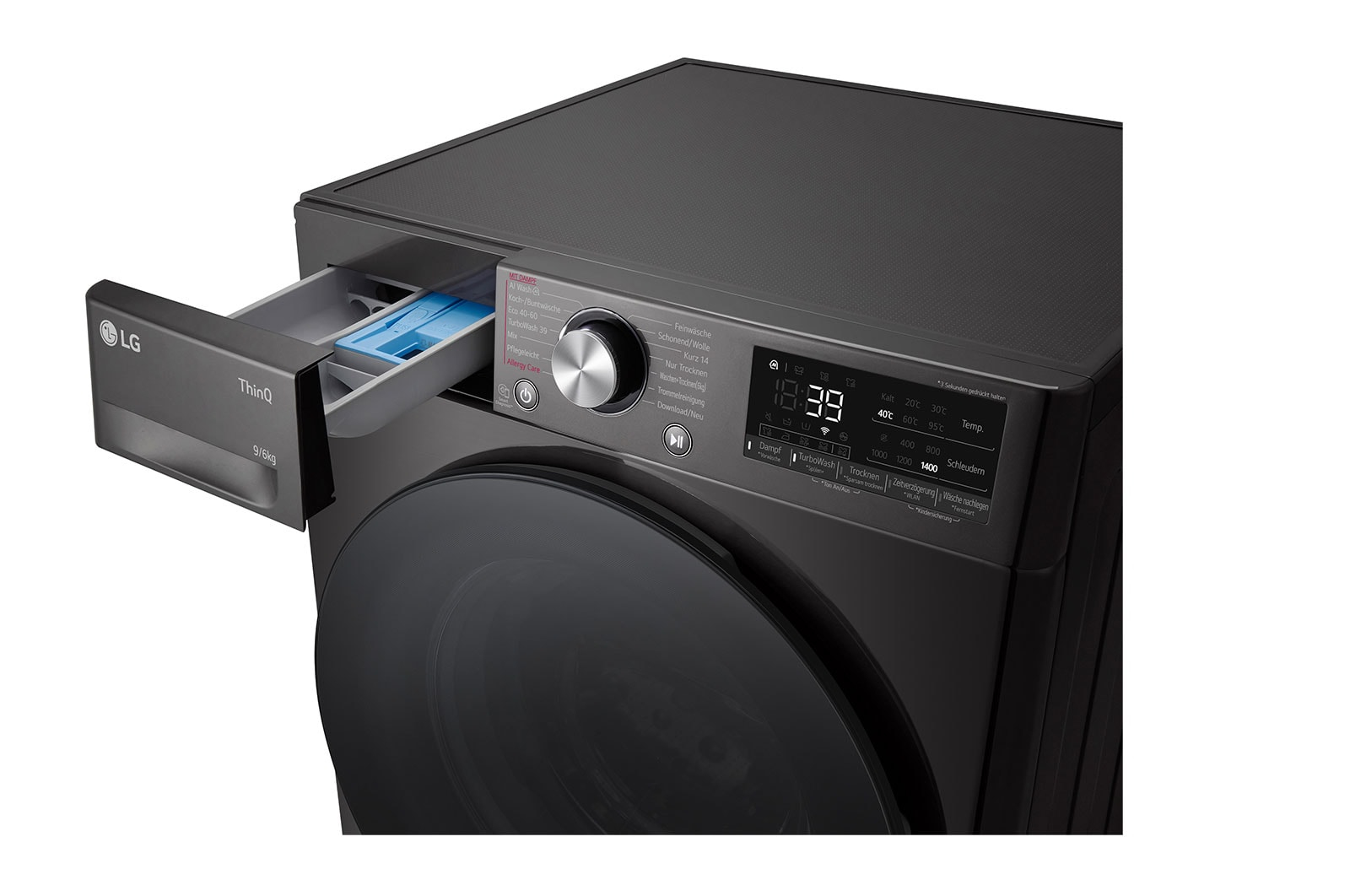 LG W4WR7096YB washer dryer Freestanding Front-load Black – image 6