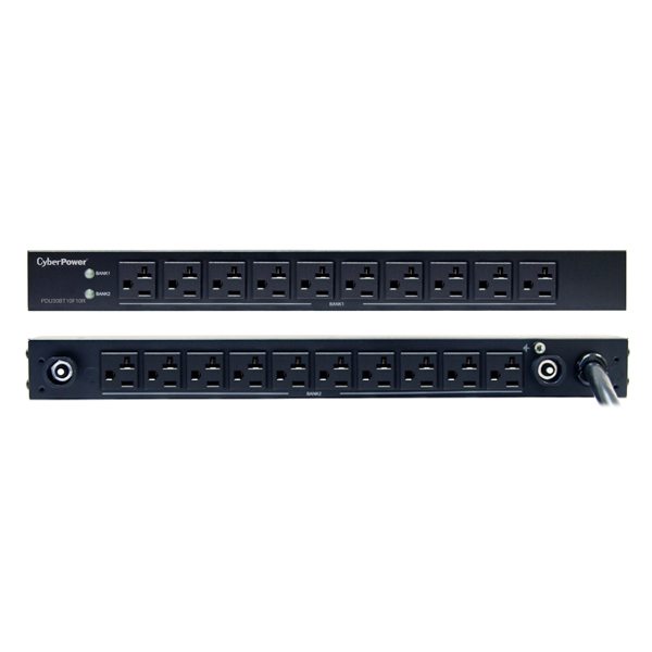 CyberPower PDU30BT10F10R power distribution unit (PDU) 20 AC outlet(s) 0U Black – image 2