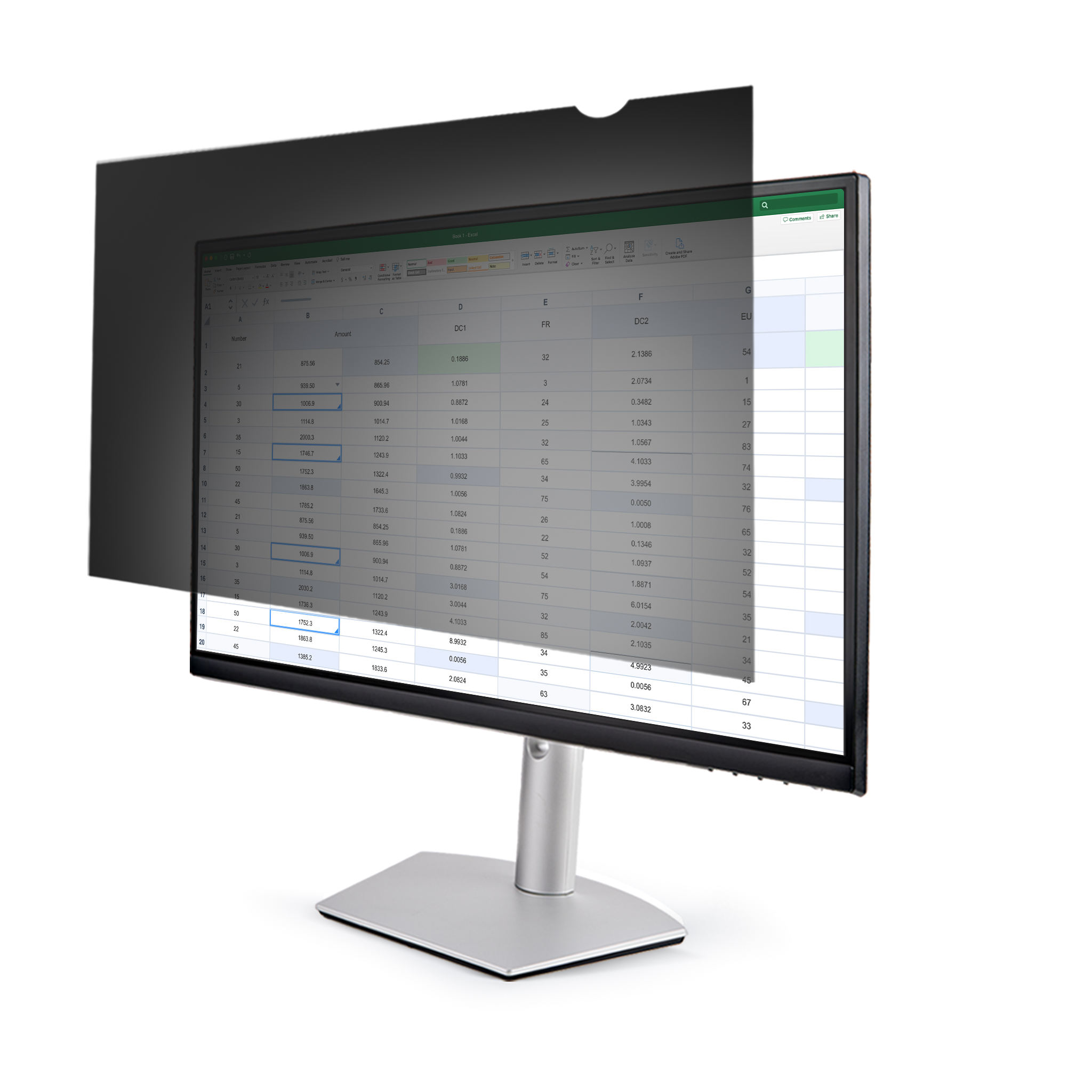 FILTRO DE PRIVACIDAD DE COMPUTADORA PARA MONITOR DE 27 PULGADAS - PROTECTOR DE SEGURIDAD PARA PANTALLA - PARA REDUCIR LA LUZ AZUL - PANTALLA ANCHA DE 16:9 - MATE/BRILLANTE - +/-30 GRADOS