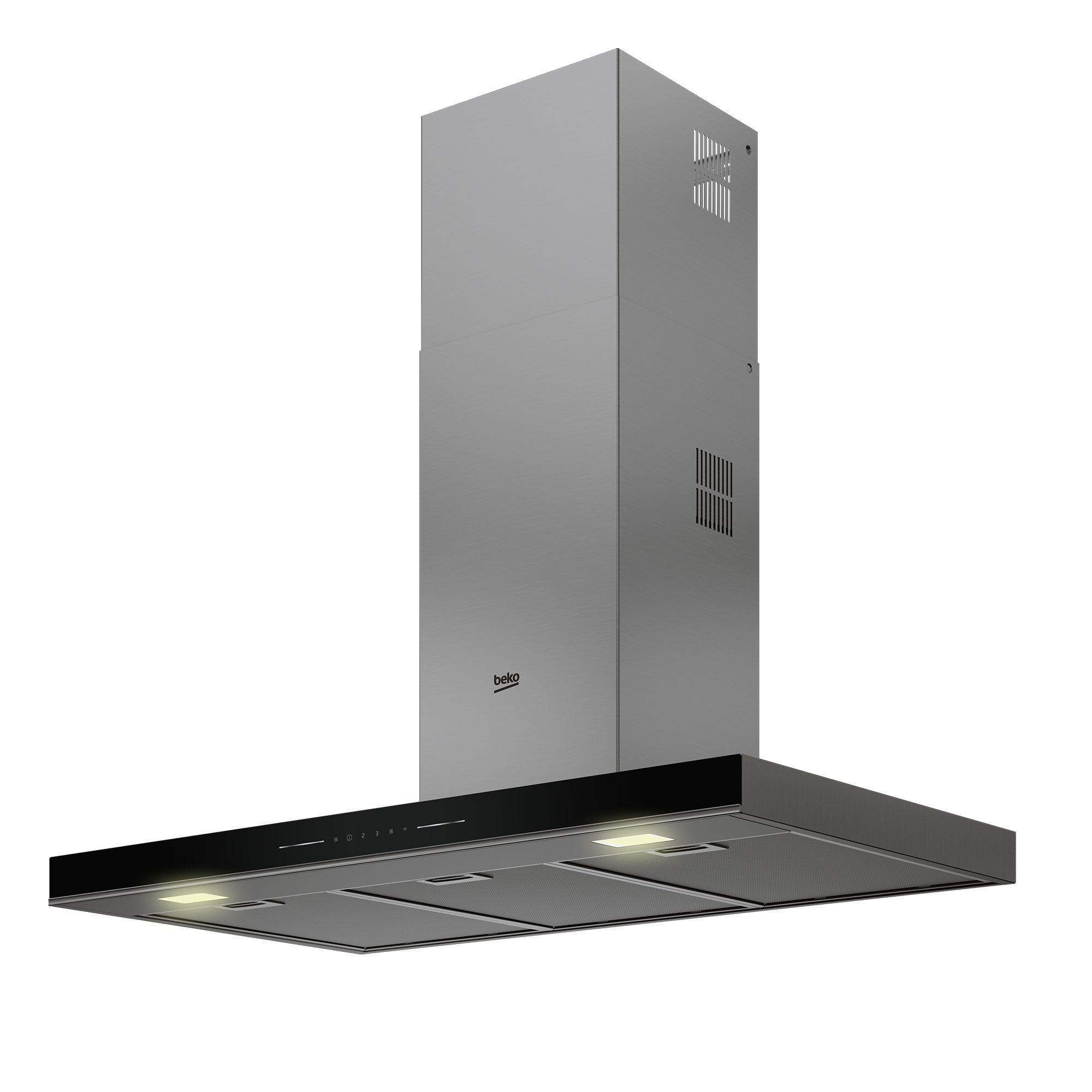 Beko BHCB96641BBHS cooker hood Wall-mounted Black 430 m³/h – image 2
