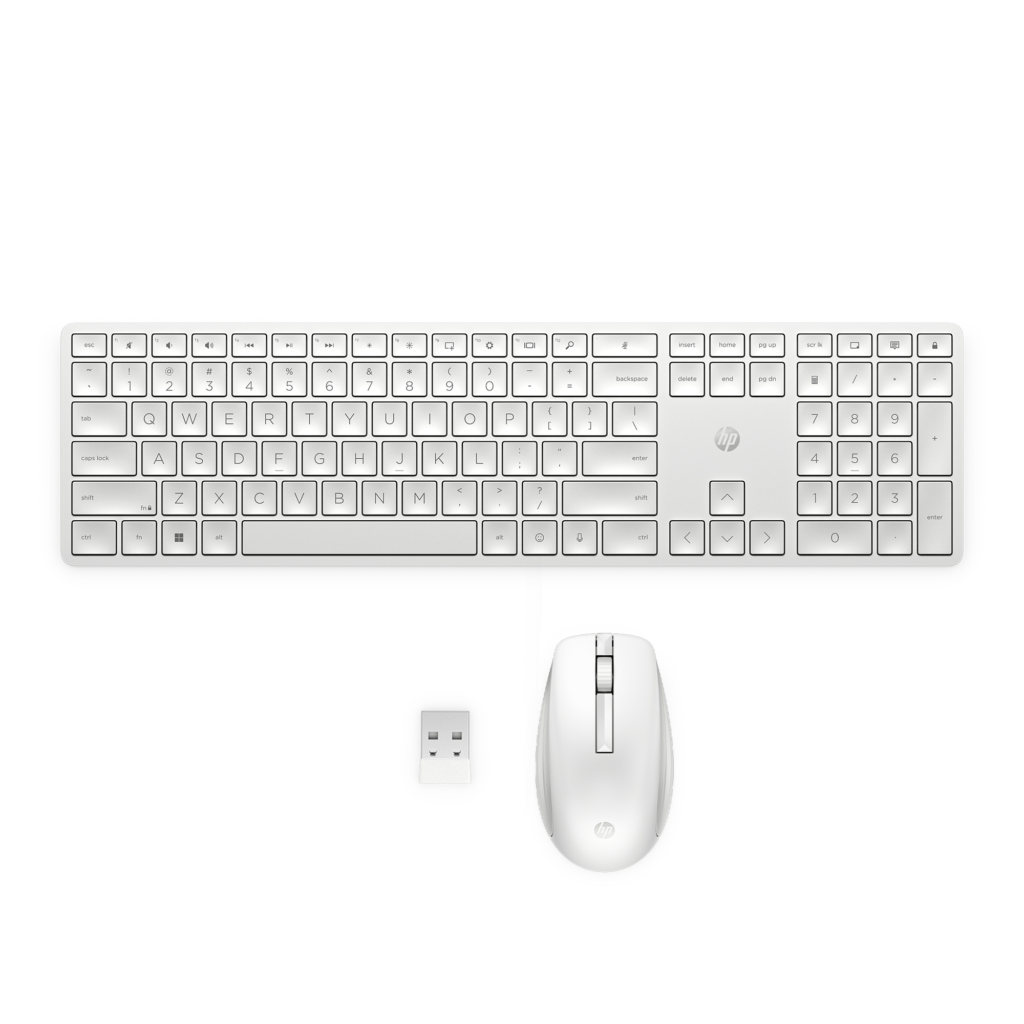 HP 655 Wireless Keyboard and Mouse Combo White – image 2