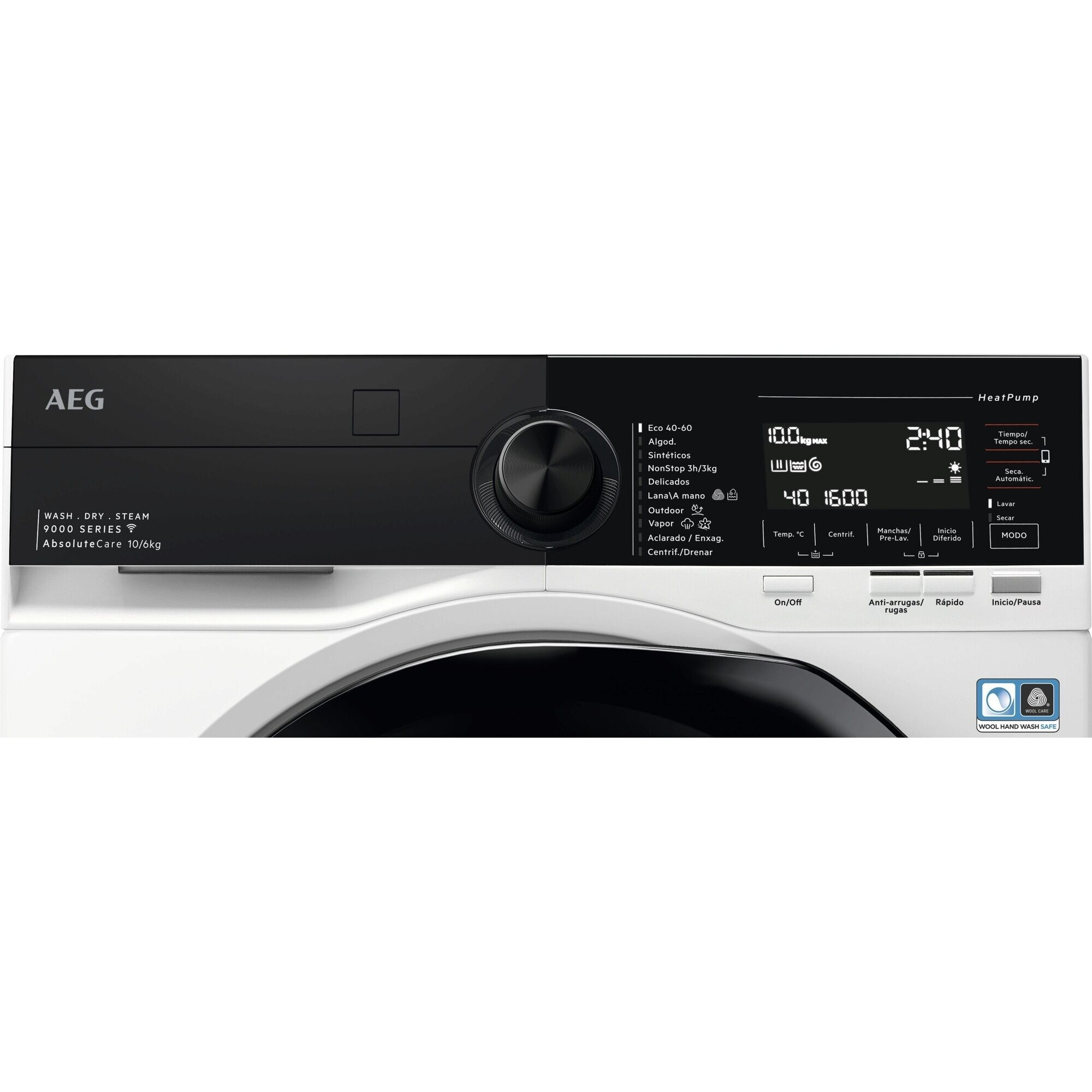 AEG Series 9000 LWR9816O1C washer dryer Freestanding Front-load Black, White – image 2