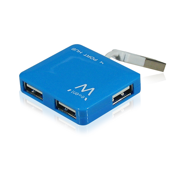 Ewent EW1126 interface hub 480 Mbit/s Blue