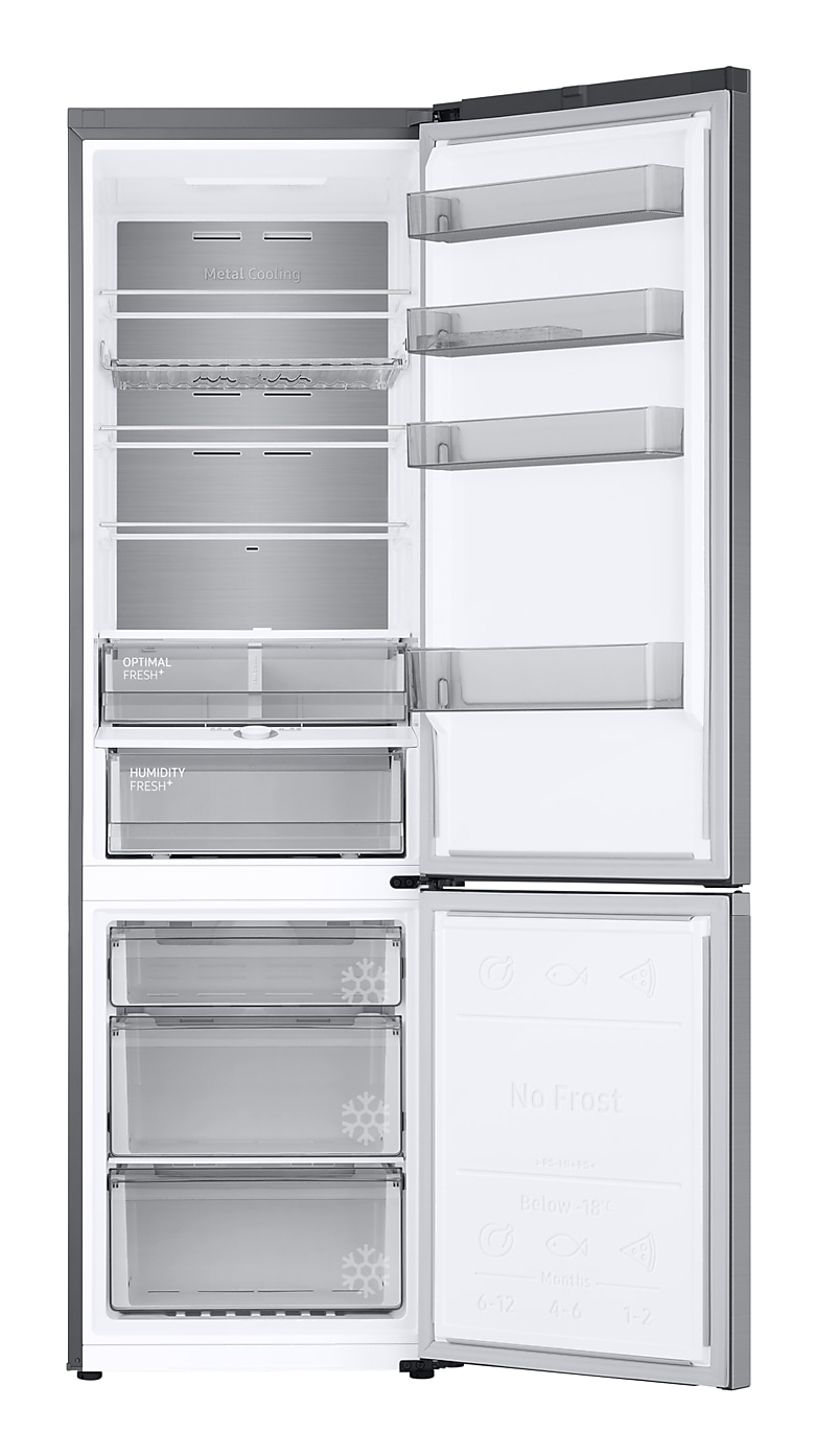 RB7300, Kühl-/Gefrierkombination, 203 cm, C, 390 ℓ, Premium Edelstahl Look