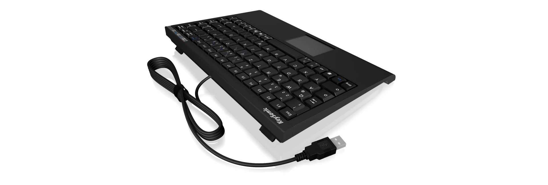ICY BOX ACK-540U+ keyboard Universal USB US International Black – image 5