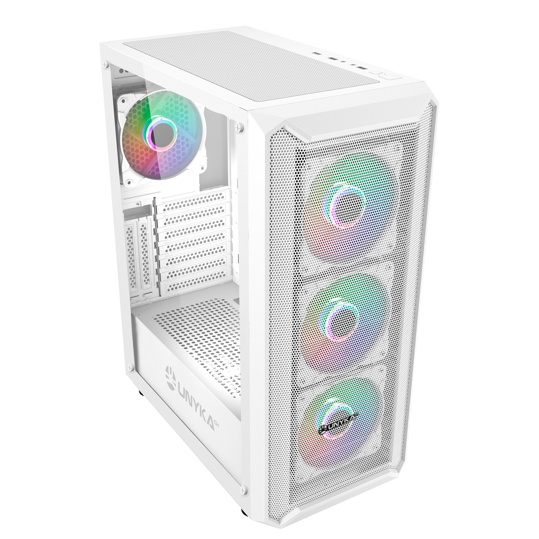 UNYKAch PC Case ARMOR 3GEN White USB TYPE C 3.1 – image 5