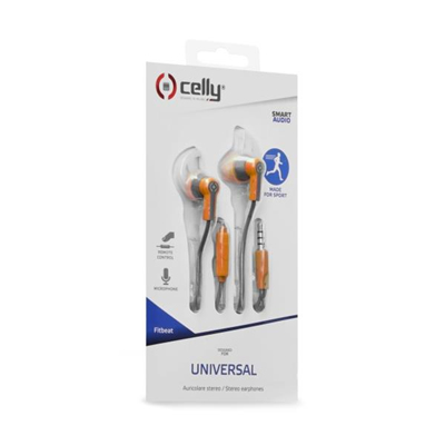 Celly FITBEATOR headphones/headset Wired In-ear Calls/Music Orange – image 2