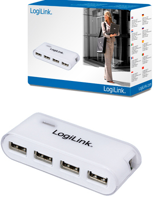 LogiLink UA0086 interface hub 480 Mbit/s White – image 2