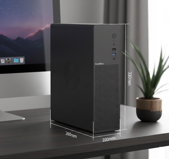 CoolBox COO-PCT100-0 computer case Low Profile (Slimline) Black – image 9