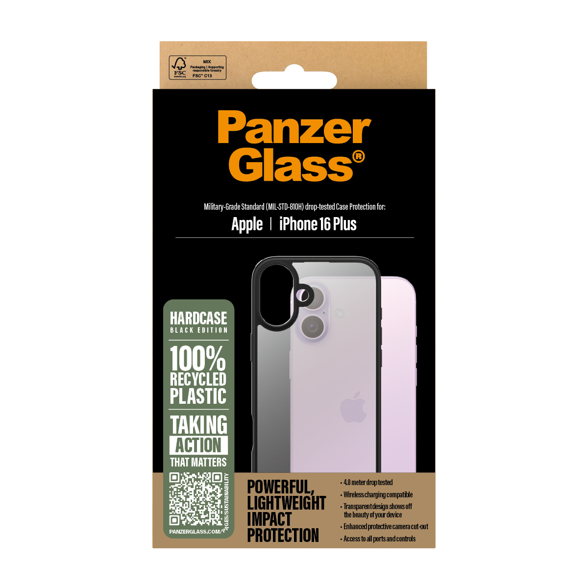 PanzerGlass® HardCase Transparent iPhone 16 Plus – image 3