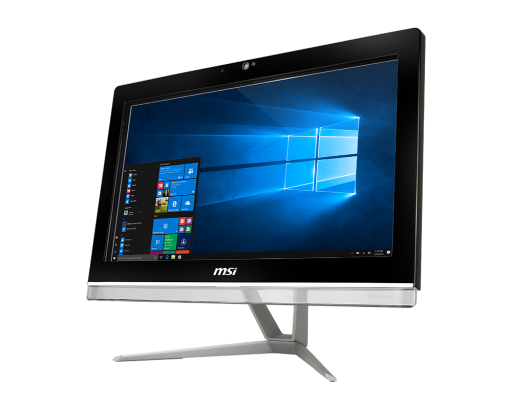 MSI Pro 20EX 7M Intel Pentium G G4560 49.5 cm (19.5″) 1600 x 900 pixels All-in-One PC 4 GB DDR4-SDRAM 532 GB HDD+SSD Windows 10 Pro Wi-Fi 5 (802.11ac) Black image 2