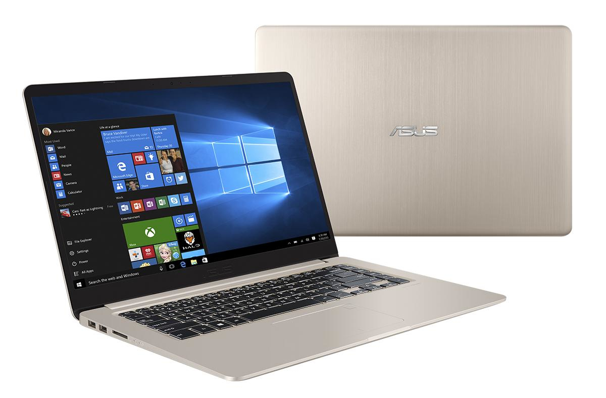 Asus Portátil - Asus VivoBook S15 S510UA-BR249T 39,6 cm (15,6") LCD - Intel Core i3 (7th Gen) i3-7100U Dual-core (2 Core) 2,40 GHz - 8 GB DDR4 SDRAM - 256 GB SSD - Windows 10 Home 64-bit - 1366 x 768 - Tru2Life - Oro metalizado - Intel HD Graphics 620 DDR4 SDRAM - Bluetooth - Cámara Frontal/Cámara Web - IEEE 802.11ac - HDMI - 1 x Puertos USB 3.0 - USB tipo-C