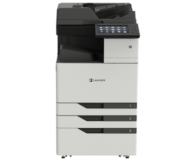 Lexmark CX923DXE - Multifunction printer - color - laser - 11.7 in x 17 in (original) - A3/Ledger (media) - up to 55 ppm (copying) - up to 55 ppm (printing) - 3650 sheets - 33.6 Kbps - USB 2.0, Gigabit LAN, USB 2.0 host - TAA Compliant