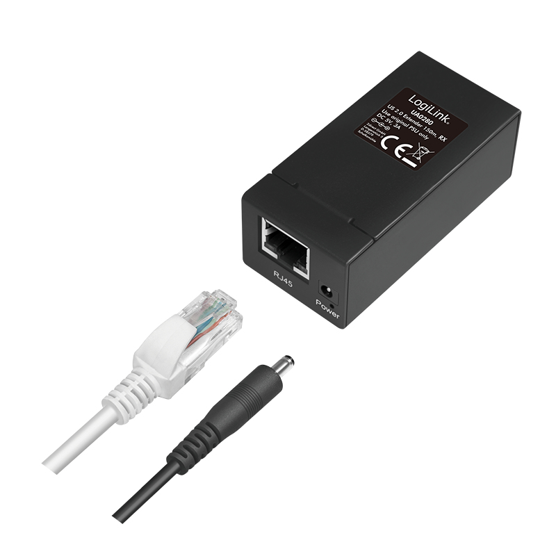 LogiLink UA0280 network extender Network transmitter & receiver Black – image 3