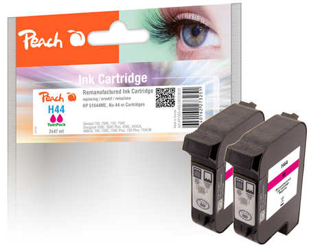 Peach PI300-493 ink cartridge 2 pc(s) Compatible Standard Yield Magenta