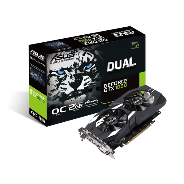 ASUS DUAL-GTX1050-O2G-V2 NVIDIA GeForce GTX 1050 2 GB GDDR5