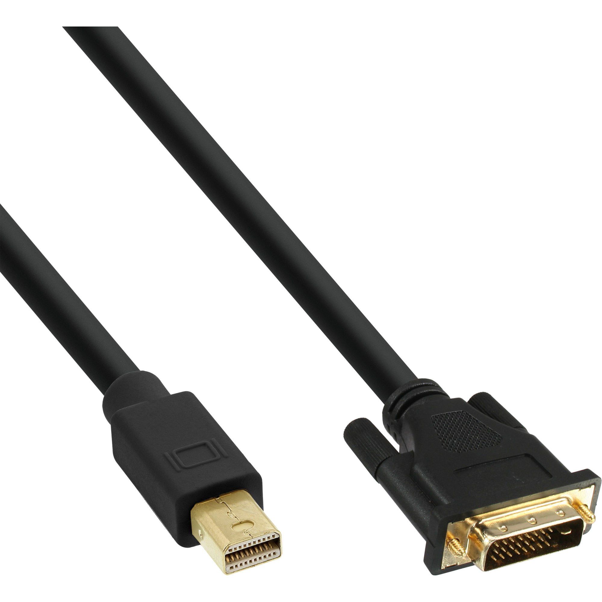 InLine 17226 Mini DisplayPort Erkek - DVI-D Erkek Kablo Adaptörü, 0.5m, Siyah