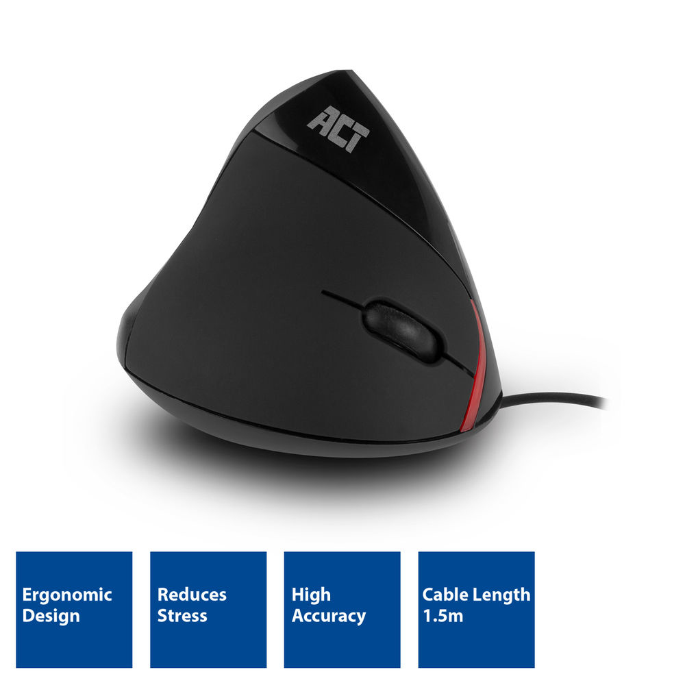 ACT AC5010 mouse Office Right-hand USB Type-A Optical 1000 DPI – image 2