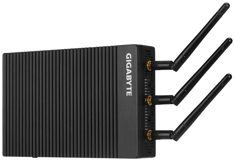 GIGABYTE GB-EKI3M-7100 PC/workstation barebone Black i3-7100U BGA 1356 2.4 GHz image 2
