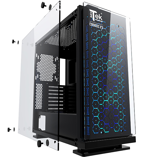 itek COSMIC 23 Midi Tower Black image 3
