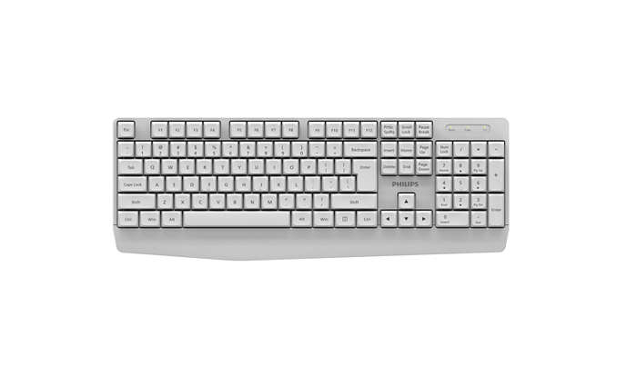 Philips 3000 series SPK6337W/93 keyboard Universal RF Wireless QWERTY English White – image 1
